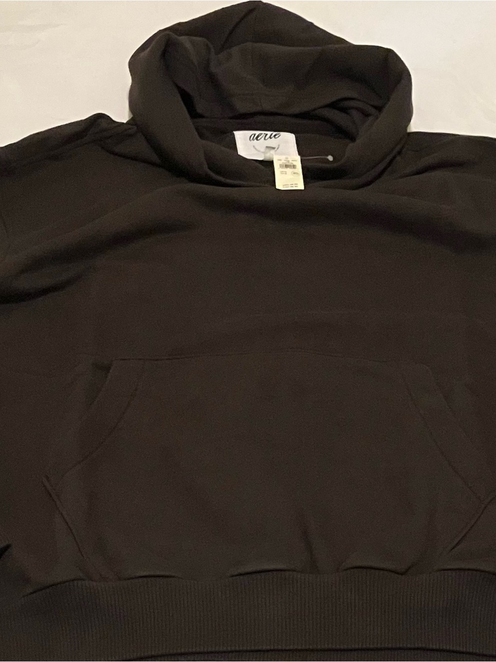 aerie Men's Black Crewneck Hoodie Sweatshirt Size M